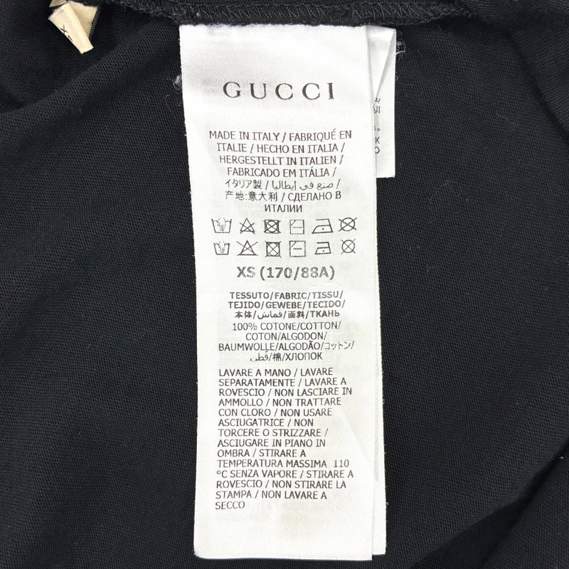 GUCCI インターロッキングG コットンオーバーサイズTシャツ 493117X3Q35 サイズXS ブラック グッチ 【100059243007】
