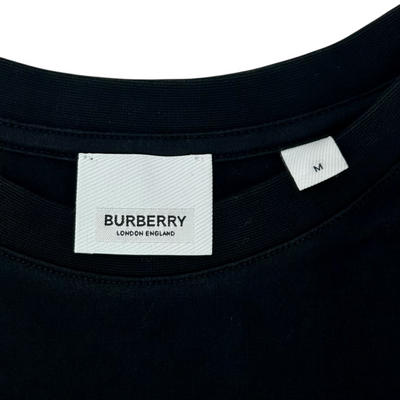 BURBERRY LETCHFORDTAV Tシャツ 8026016 サイズM ブラック 20SS 半袖 バーバリー 【100059244007】