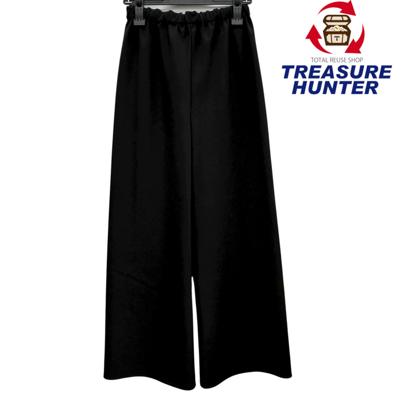 SHENERY ダブルクロスワイドパンツ サイズ36(約Sサイズ相当) ブラック 23SS シーナリー 【100059306007】