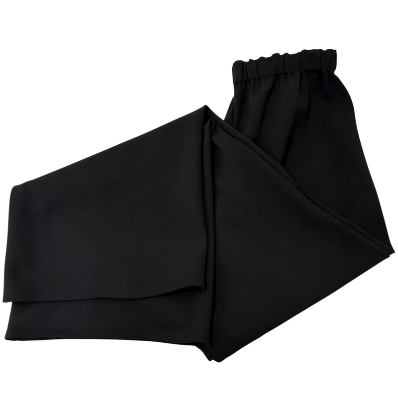 SHENERY ダブルクロスワイドパンツ サイズ36(約Sサイズ相当) ブラック 23SS シーナリー 【100059306007】