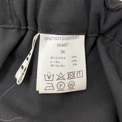 SHENERY ダブルクロスワイドパンツ サイズ36(約Sサイズ相当) ブラック 23SS シーナリー 【100059306007】