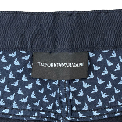 EMPORIO ARMANI ショートパンツ 3H1PA6 1N4ZZ サイズ48(約Lサイズ相当) ネイビー エンポリオアルマーニ 【100059315007】