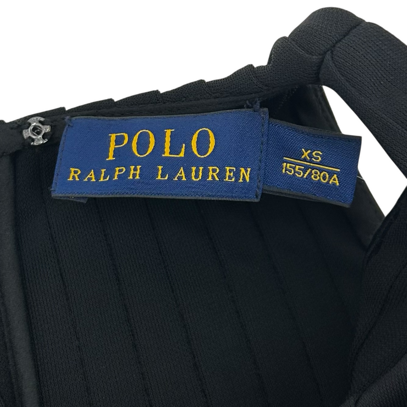 Ralph Lauren ノースリーブプリーツワンピース 2115893775001 サイズXS ブラック ラルフローレン 【100059360007】