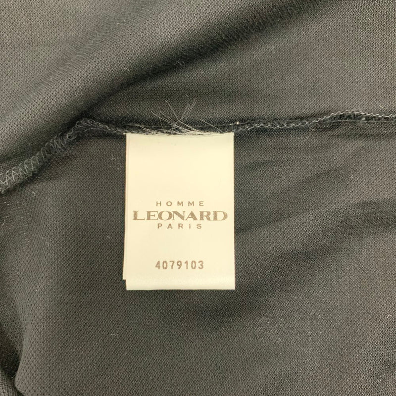 LEONARD(レオナール)　半袖ポロシャツ サイズM ブラック メンズ タグ付き未使用品 【100059394003】