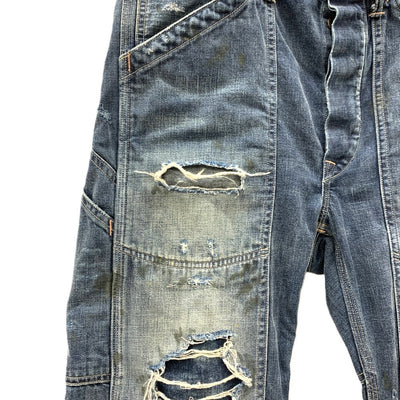 RRL Ralph Lauren(ダブルアールエル　ラルフローレン)　ダメージデニムパンツ　サイズ28×30 　165/72A  RN41381　メンズ 【100059441003】