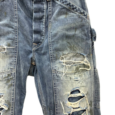 RRL Ralph Lauren(ダブルアールエル　ラルフローレン)　ダメージデニムパンツ　サイズ28×30 　165/72A  RN41381　メンズ 【100059441003】