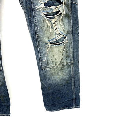 RRL Ralph Lauren(ダブルアールエル　ラルフローレン)　ダメージデニムパンツ　サイズ28×30 　165/72A  RN41381　メンズ 【100059441003】