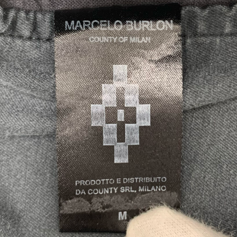 Marcelo Burlon ショートパンツ サイズM ヘビ柄 グラデーションブラック マルセロバーロン 【100059499008】