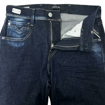 REPLAY ANBASS ハイパーフレックス デニムパンツ M914.000.661.Y70 サイズ28 ブルー リプレイ 【100059502007】