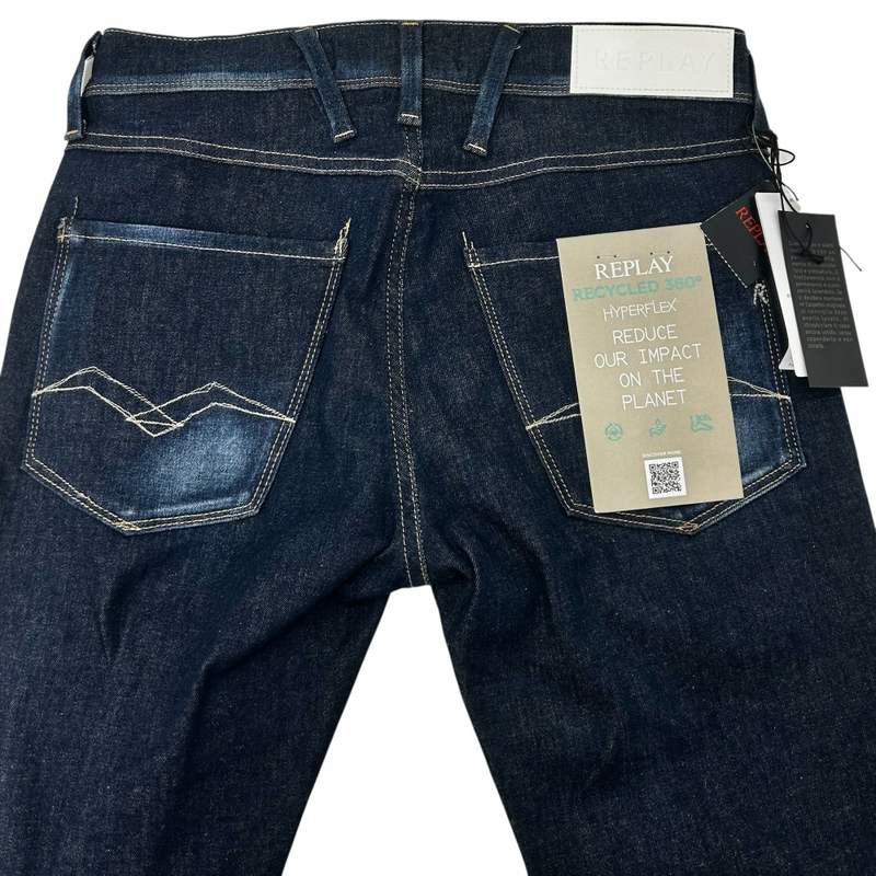 REPLAY ANBASS ハイパーフレックス デニムパンツ M914.000.661.Y70 サイズ28 ブルー リプレイ 【100059502007】