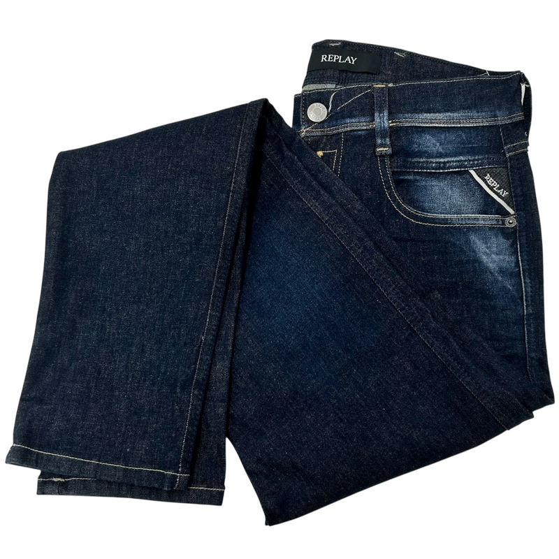 REPLAY ANBASS ハイパーフレックス デニムパンツ M914.000.661.Y70 サイズ28 ブルー リプレイ 【100059502007】