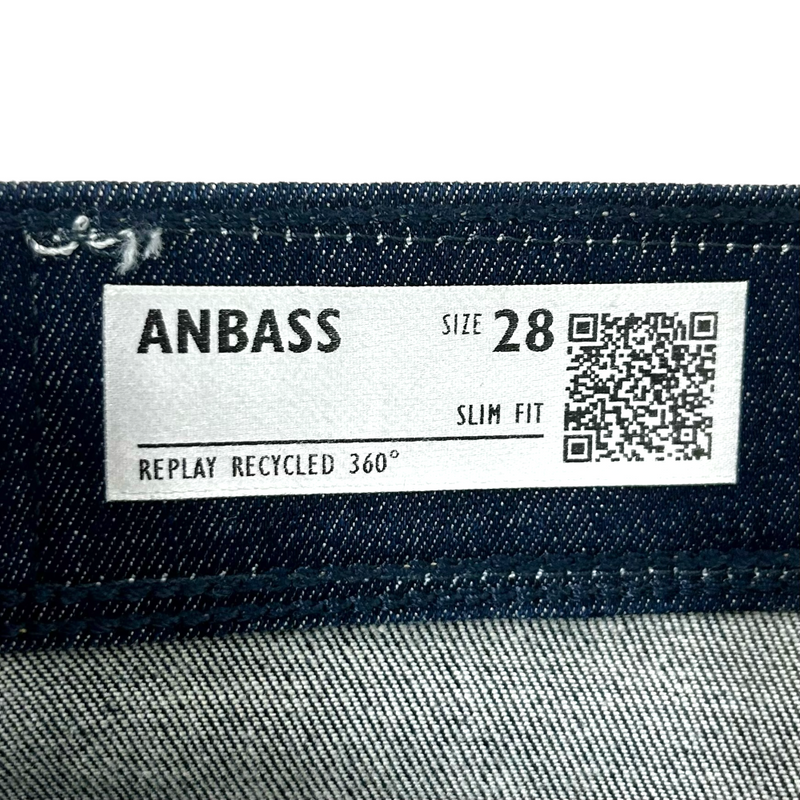 REPLAY ANBASS ハイパーフレックス デニムパンツ M914.000.661.Y70 サイズ28 ブルー リプレイ 【100059502007】
