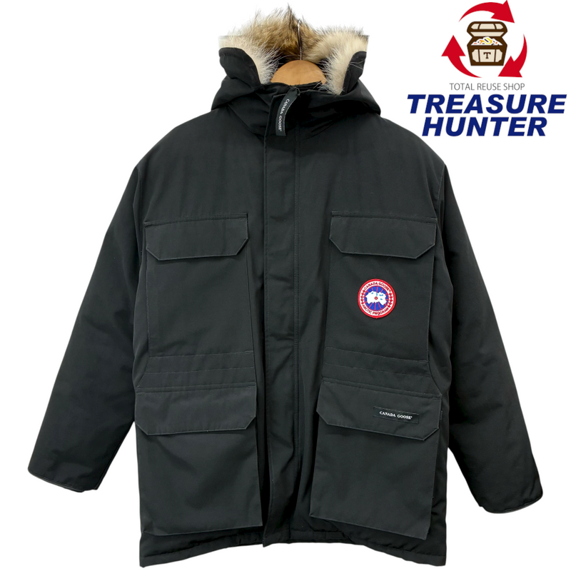 CANADA GOOSE エクスペディションダウンパーカ 3565JY サイズXL ブラック コヨーテファー カナダグース 【100059563007】