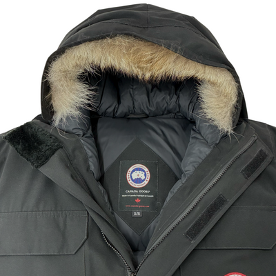 CANADA GOOSE エクスペディションダウンパーカ 3565JY サイズXL ブラック コヨーテファー カナダグース 【100059563007】