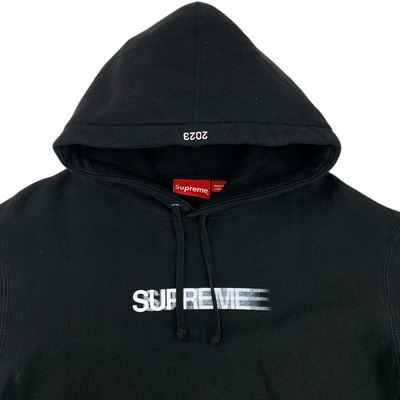 Supreme Motion Logo Hooded Sweatshirt(モーションロゴフーデッドスウェットシャツ) サイズS ブラック フーディ 23SS シュプリーム 【100059588007】