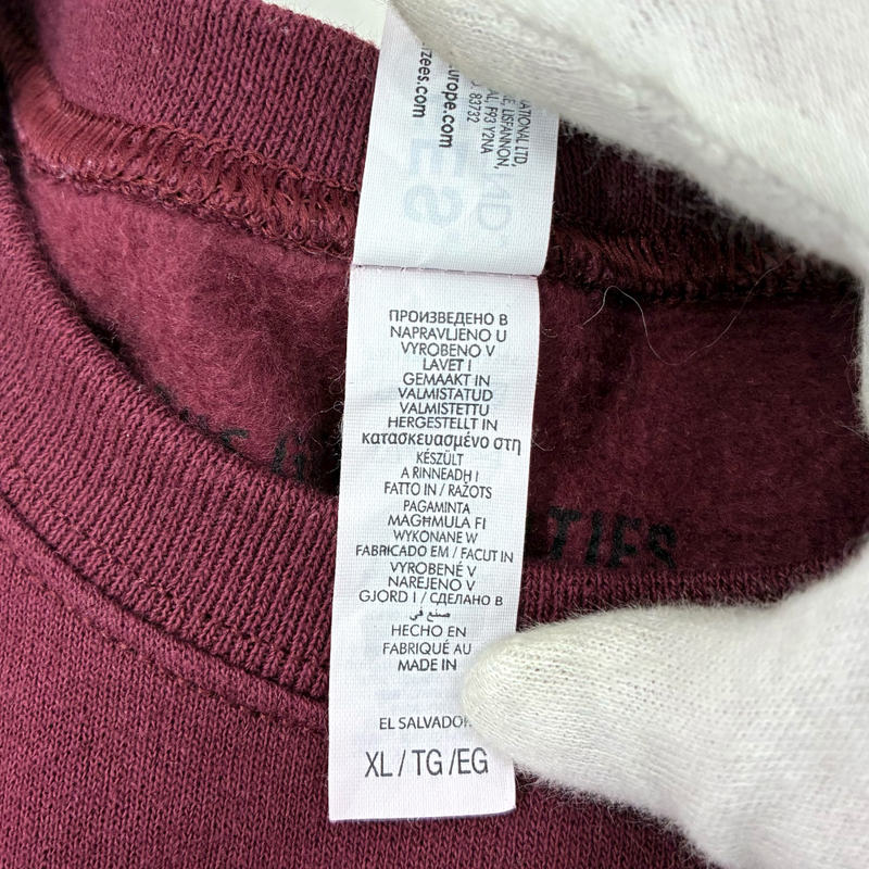 WACKO MARIA 裏起毛クルーネックスウェットシャツ TYPE-1 24SS-WMC-SS01 サイズXL ワインレッド ワコマリア 【100059635007】