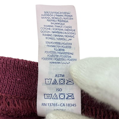 WACKO MARIA 裏起毛クルーネックスウェットシャツ TYPE-1 24SS-WMC-SS01 サイズXL ワインレッド ワコマリア 【100059635007】