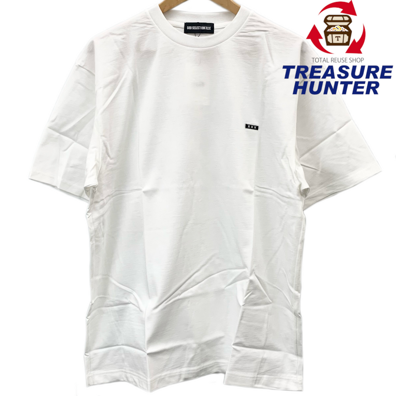 GOD SELECTION XXX × FRAGMENT コラボTシャツ GX-S23-FST-02 サイズL ホワイト 23SSモデル 半袖 ゴッドセレクション×フラグメント 【100059704002】