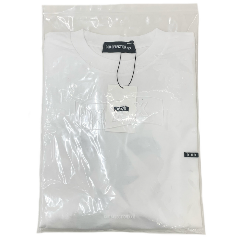 GOD SELECTION XXX × FRAGMENT コラボTシャツ GX-S23-FST-02 サイズL ホワイト 23SSモデル 半袖 ゴッドセレクション×フラグメント 【100059704002】