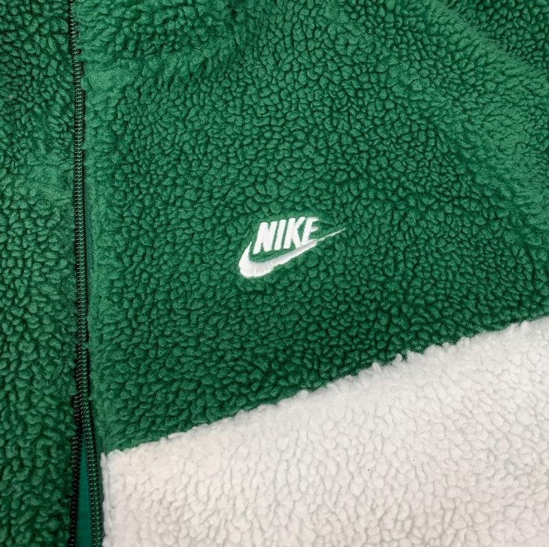 NIKE(ナイキ) リバーシブル ボアジャケット スウッシュ BQ6546 サイズL GREEN/WHITE メンズ アウター 【100059777008】