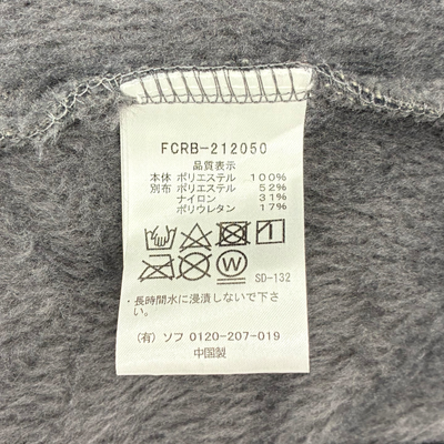 F.C.R.B. ポーラテックフリース ハイブリットブルゾン FCRB-212050 サイズM ブラック エフシーレアルブリストル 【100059848007】