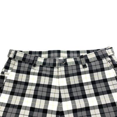 adabat(アダバット)　チェック柄パンツ　サイズ48（L）ホワイト×ブラック×イエロー　メンズ 未使用品 【100059955003】