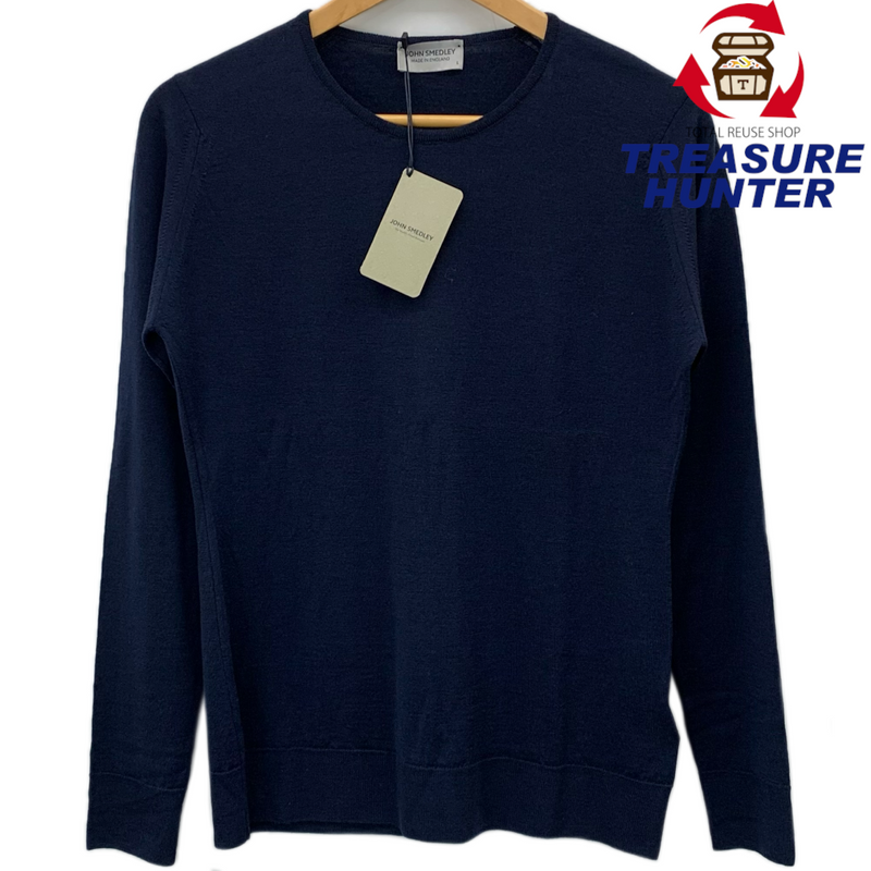 JOHN SMEDLEY ウール セーター サイズL CA45550 ミッドナイト ジョンスメドレー 【100060089008】