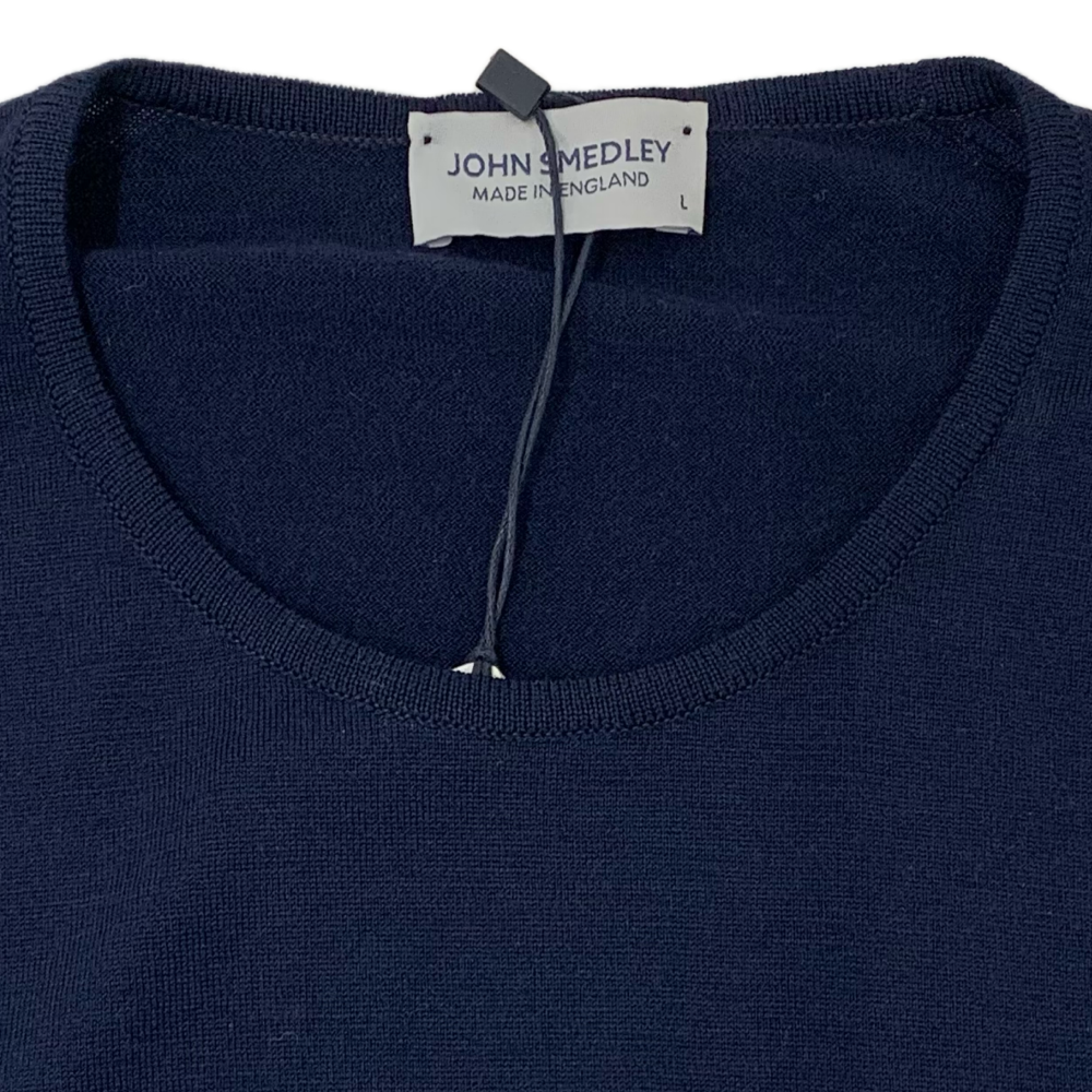 JOHN SMEDLEY ウール セーター サイズL CA45550 ミッドナイト