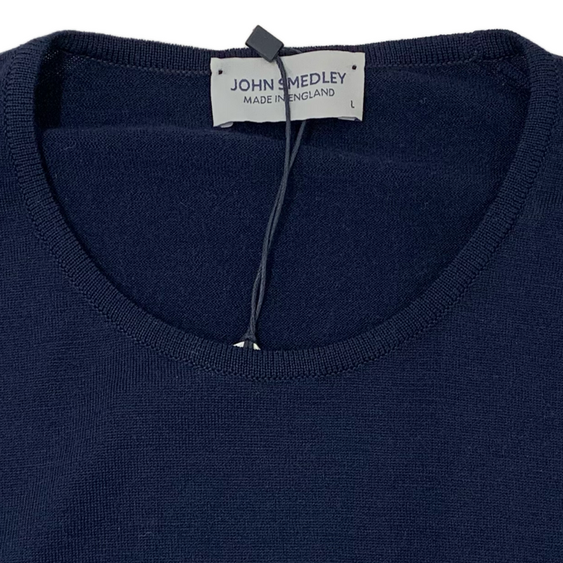 JOHN SMEDLEY ウール セーター サイズL CA45550 ミッドナイト ジョンスメドレー 【100060089008】