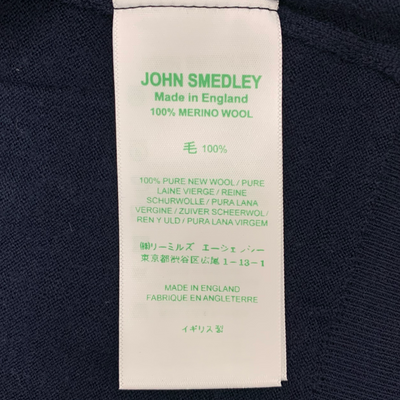 JOHN SMEDLEY ウール セーター サイズL CA45550 ミッドナイト ジョンスメドレー 【100060089008】