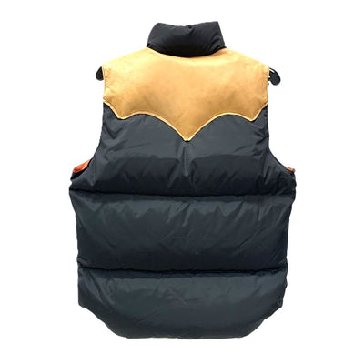 Rocky Mountain Featherbed(ロッキーマウンテンフェザーベッド) ダウンベスト サイズ38 ブラック×オレンジ メンズ 【100060101005】