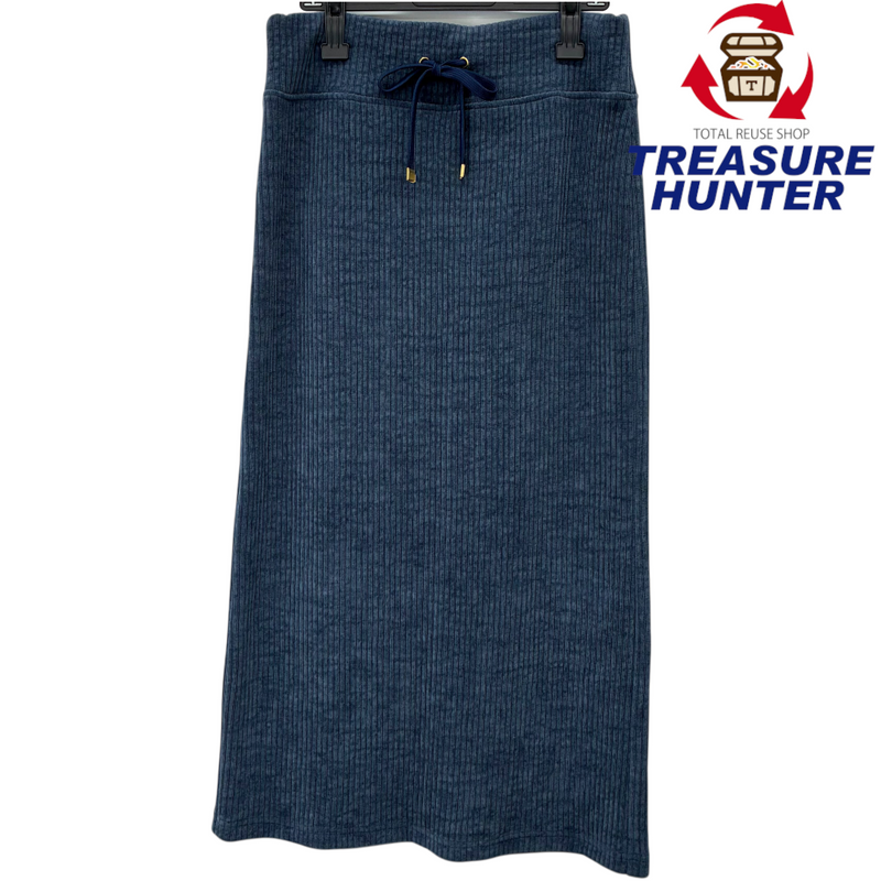 ayane モールニットコーデュロイペンシルスカート 873808 サイズ40(約Lサイズ相当) ブルー アヤン 【100060934007】