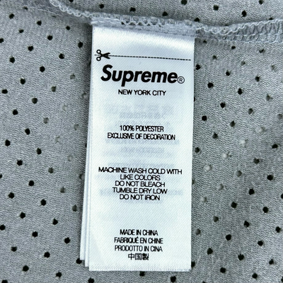Supreme ウルトラスエード メッシュ ベースボールジャージ サイズS グレー×レッド 24SS シュプリーム 【100060959007】