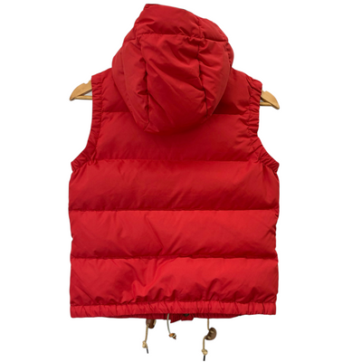 POLO RALPH LAUREN フーディダウンベスト サイズXS レッド ダウン75% フェザー25% ポロ ラルフローレン 【100061004006】
