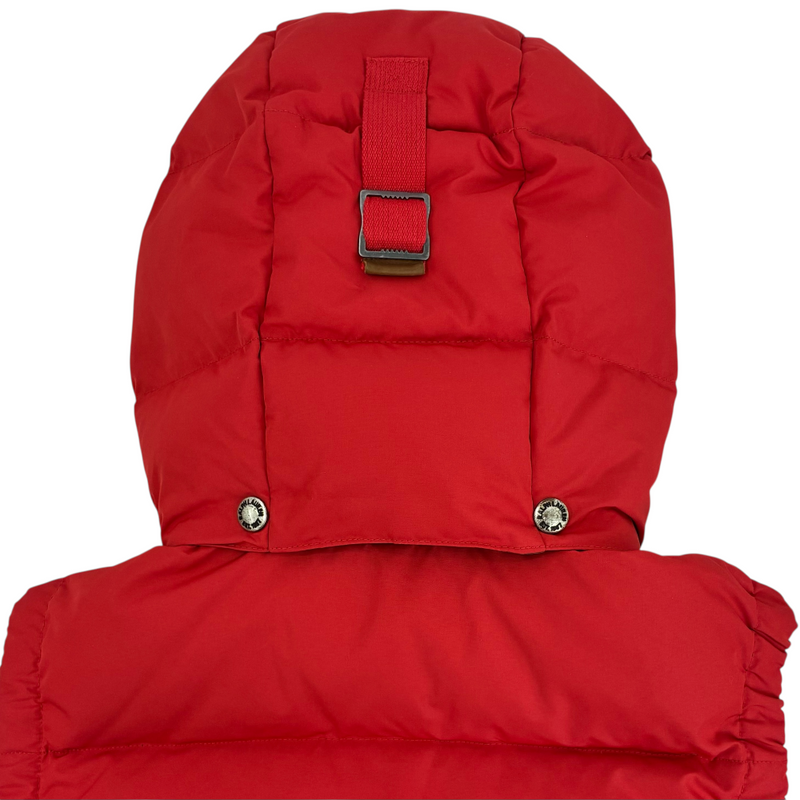 POLO RALPH LAUREN フーディダウンベスト サイズXS レッド ダウン75% フェザー25% ポロ ラルフローレン 【100061004006】