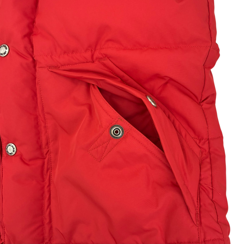 POLO RALPH LAUREN フーディダウンベスト サイズXS レッド ダウン75% フェザー25% ポロ ラルフローレン 【100061004006】