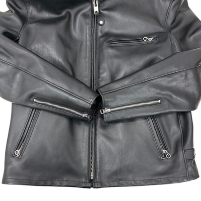 Schott 641RIDERS 牛革 シングルライダースジャケット 7823150021 サイズ42 ブラック ライナー付き アメリカ製 ショット 【100061097007】