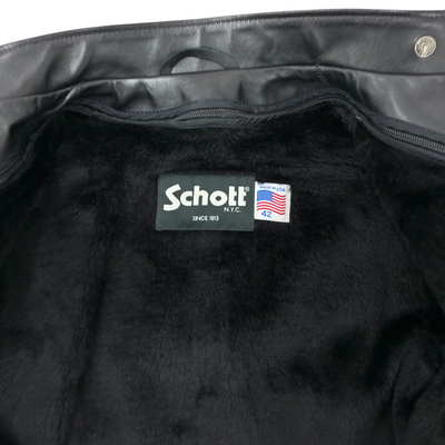 Schott 641RIDERS 牛革 シングルライダースジャケット 7823150021 サイズ42 ブラック ライナー付き アメリカ製 ショット 【100061097007】
