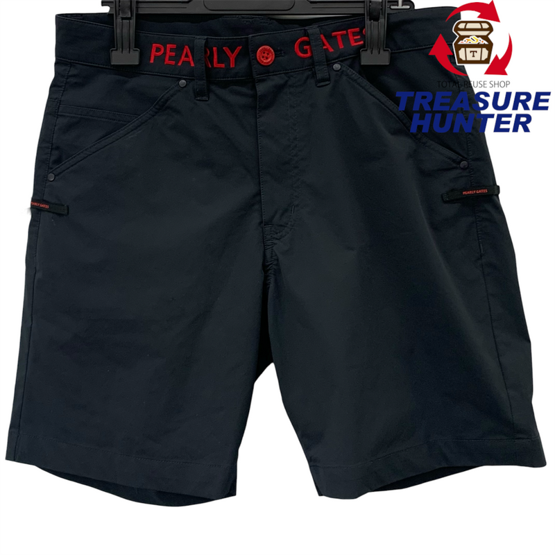 PEARLY GATES ショートパンツ 053-1132401 サイズ4(約Mサイズ相当) ブラック パーリーゲイツ 【100061168008】
