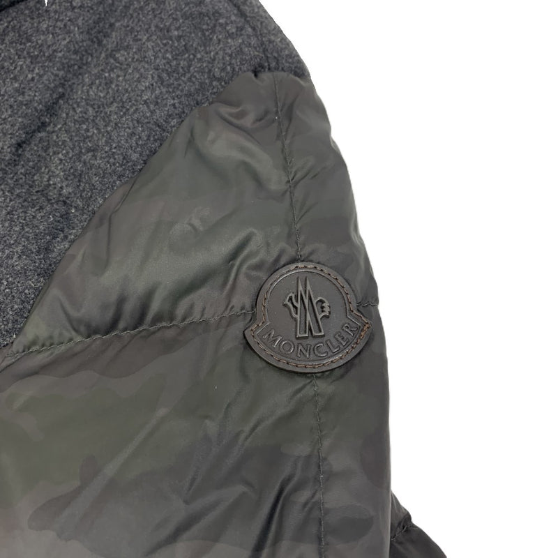 MONCLER(モンクレール) ダウンジャケット A2-091-41376-85-53699 サイズ2（XS相当）グレー×カモフラ ダウン90% 2014年A/Wモデル メンズ 【100061181003】