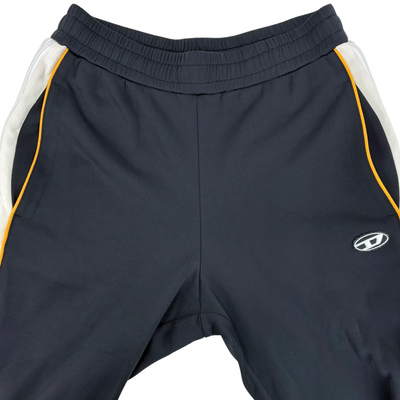DIESEL サイドジップトラックパンツ P-ZAMPOCK サイズS ブラック×イエロー ディーゼル 【100061335007】