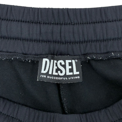 DIESEL サイドジップトラックパンツ P-ZAMPOCK サイズS ブラック×イエロー ディーゼル 【100061335007】