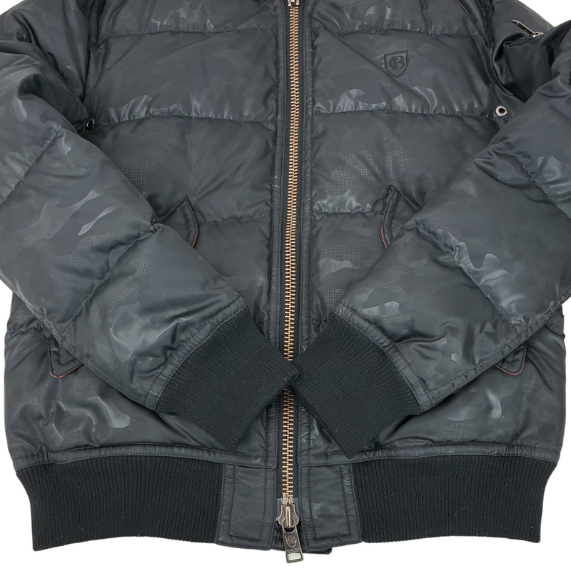 BLACK LABEL CRESTBRIDGE ダウンジャケット 51F21-220-09 サイズM ブラックカモ ブラックレーベル クレストブリッジ 【100061364008】