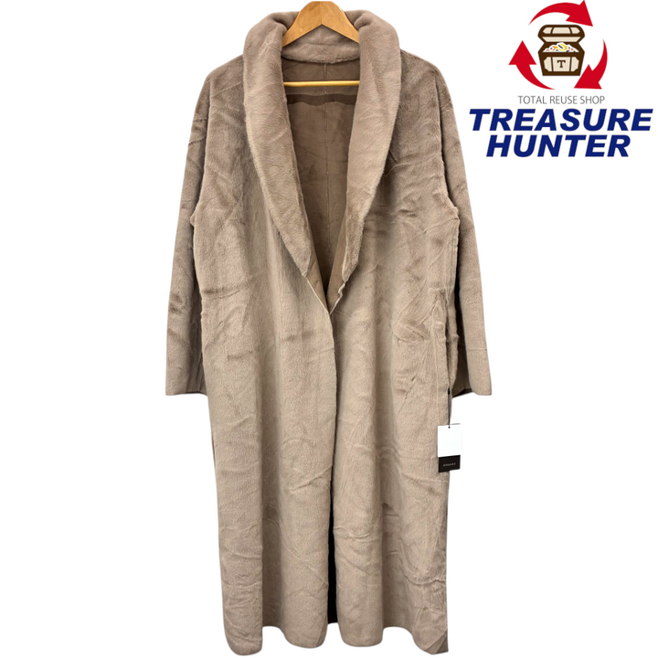 anuans リバーシブルエコファーコート 1521600280-0 サイズF モカ ア