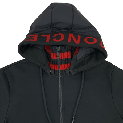MONCLER MAGLIA CARDIGAN サイズL ブラック パーカー モンクレール 【100061389002】