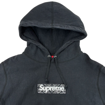 Supreme Bandana Box Logo Hooded Sweatshirt サイズS ブラック 19AW ボックスロゴフーディ  シュプリーム 【100061396007】