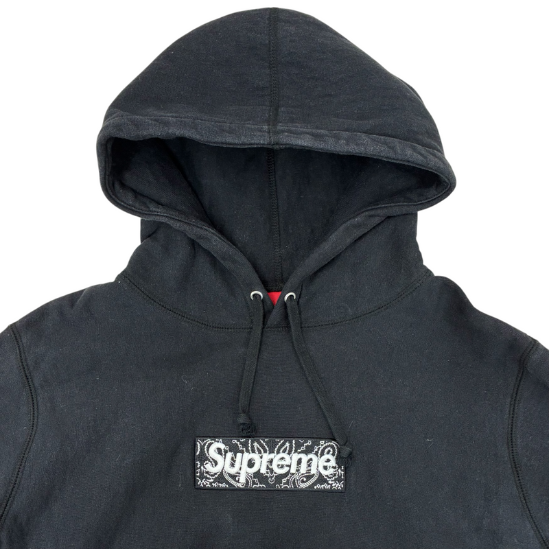 Supreme Bandana Box Logo Hooded Sweatshirt サイズS ブラック 19AW ボックスロゴフーディ  シュプリーム 【100061396007】