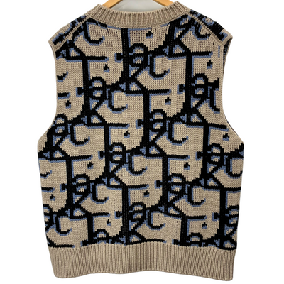 Christian Dior×CACTUS JACK カシミヤ オーバーサイズニットベスト サイズL 2022年秋冬モデル クリスチャンディオール×カクタスジャック 【100061436007】