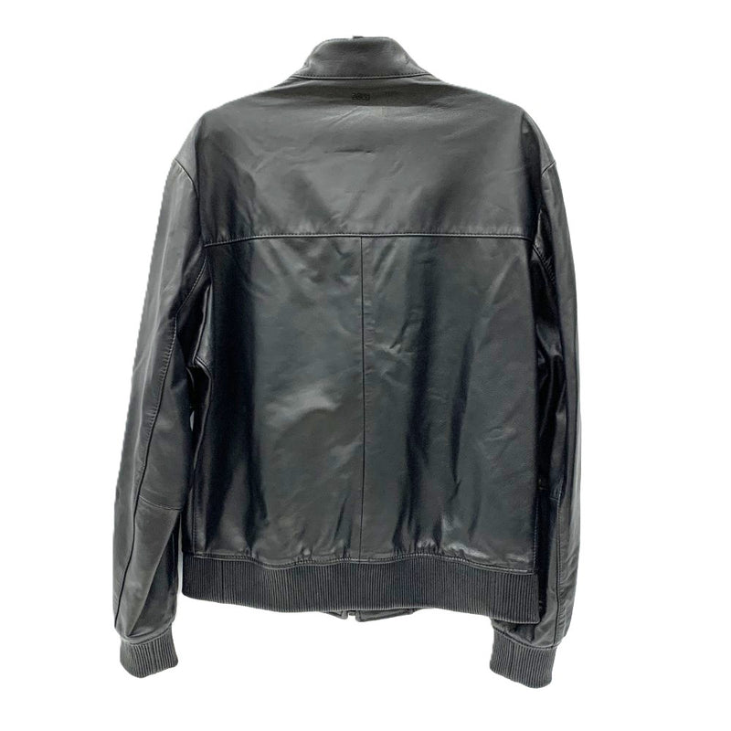 HUGO BOSS(ヒューゴボス) ボンバージャケット サイズ54A (XL相当) ブラック 10244015 シープスキン メンズ 【10061460005】