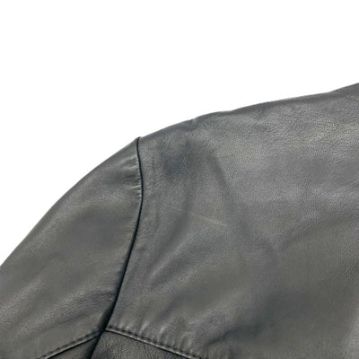 HUGO BOSS(ヒューゴボス) ボンバージャケット サイズ54A (XL相当) ブラック 10244015 シープスキン メンズ 【10061460005】